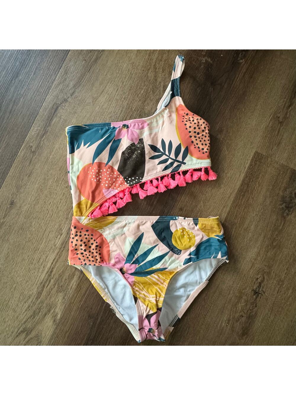 Beach Lingo Floral, Tassel Cut Out One Piece